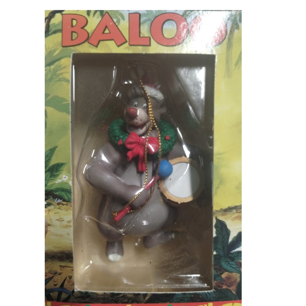 Disney Jungle Book Baloo Ornament 1996 Grolier First Issue Preowned in Box
